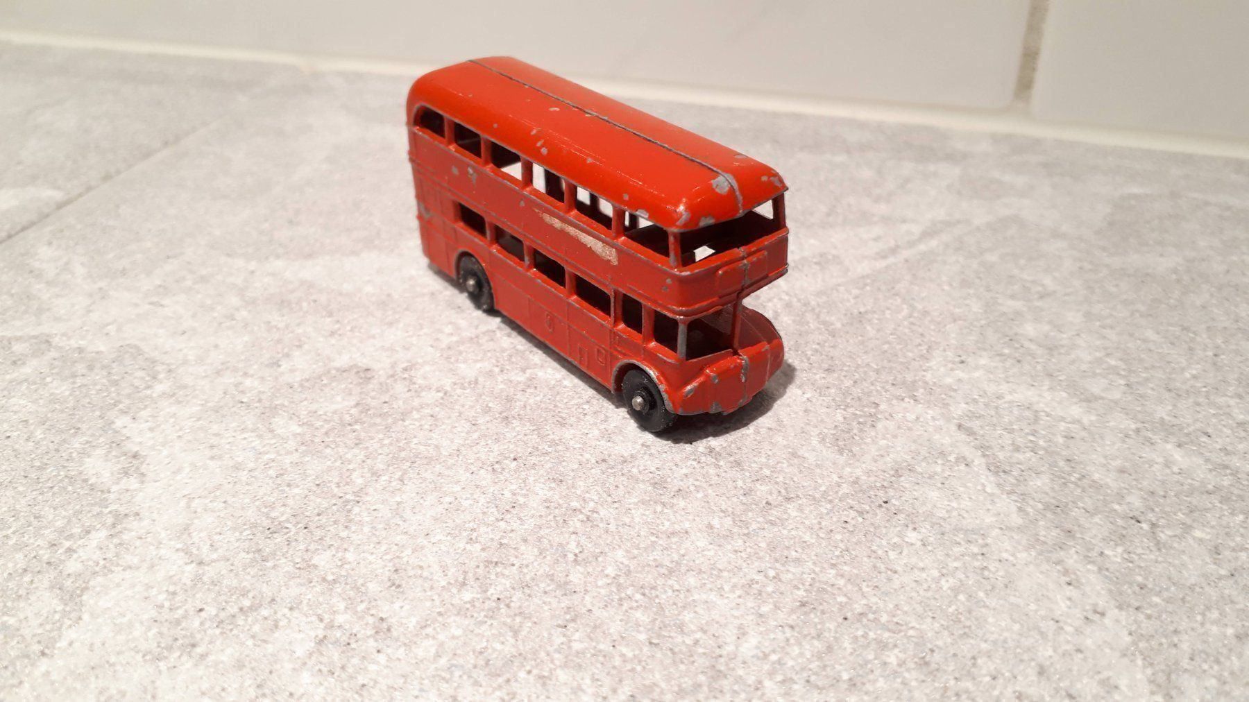 Lesney Modellini d'auto: LESNEY Matchbox Doppelstockbus – Usato da Allmendingen b. BE venduto da MMC-MuMeCo 3