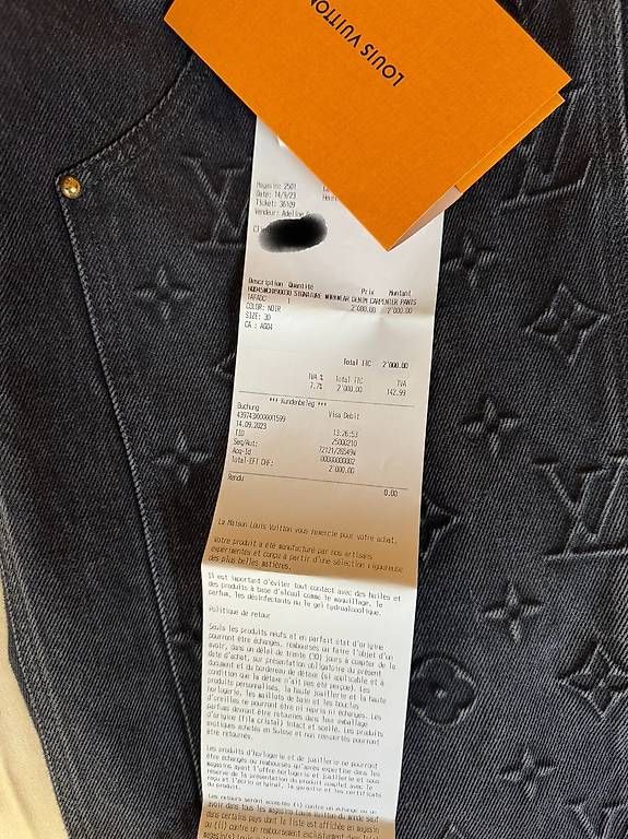 Jeans: Louis Vuitton Black Carpenter Taille 30 + Facture – D'occasion à Genève par gae_5vrx 4