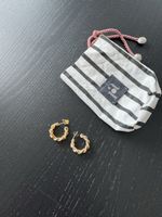Rosantica Ohrringe, vergoldet, Kettenoptik, neu mit Beutel