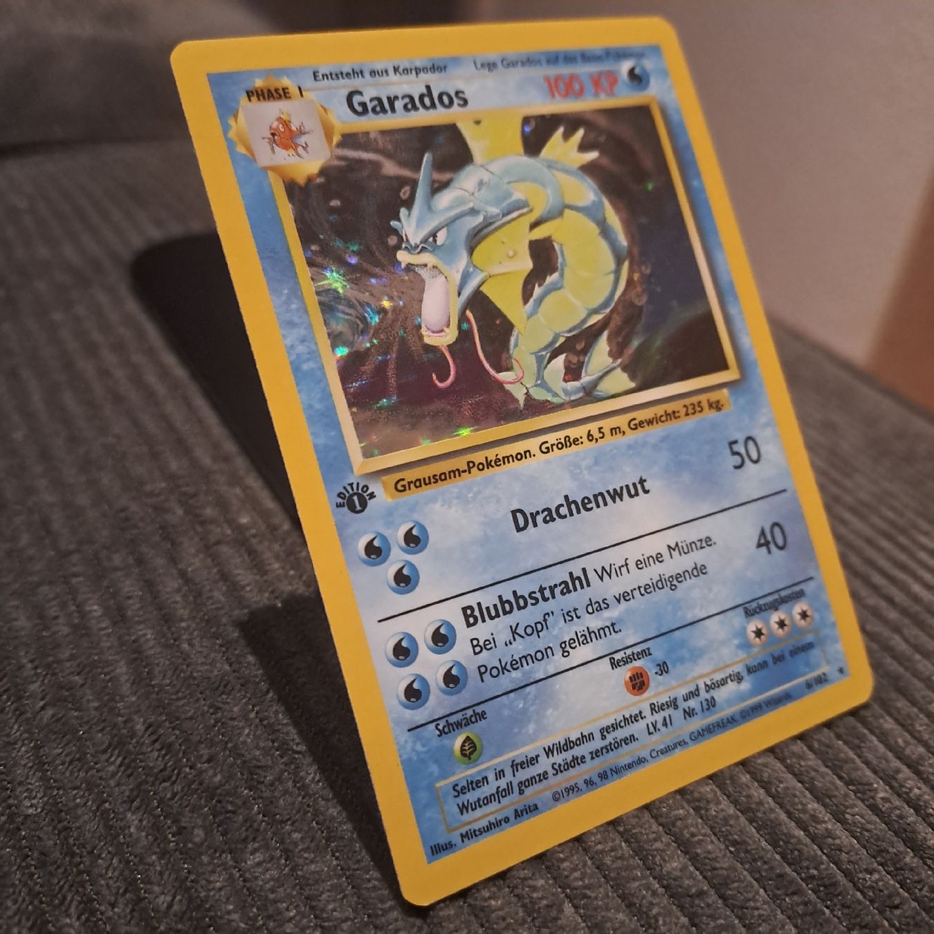 Pokémon Carte collezionabili: Garados Holo, 1. Edition, Base Set 6/102 – Nuovo (secondo la descrizione) da Düdingen venduto da Ruge91 1