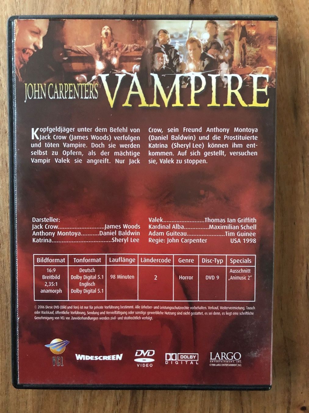 Alle DVDs: DVD John Carpenter‘s Vampires – Gebraucht aus Belp von brb66 1