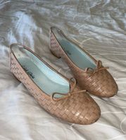 Gade Ballerinas braun geflochten