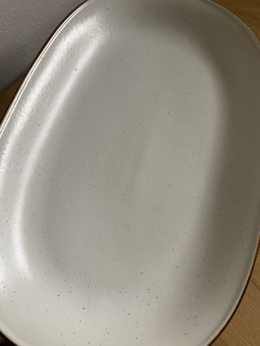 Rössler Servierplatten: Rössler Platte weiss gesprenkelt matt Grösse 32 – Gebraucht aus Schwarzenburg von Michellu 7