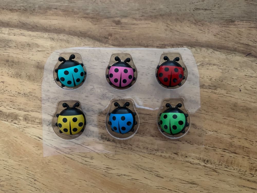 Woodies Mini-Stempel Marienkäfer – Aus Holz & Naturkautschuk, 1,5x1,5x3 Cm – Ohne Stempelkissen