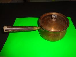 Kupferpfanne mit Einsatz, Vintage, retro Look