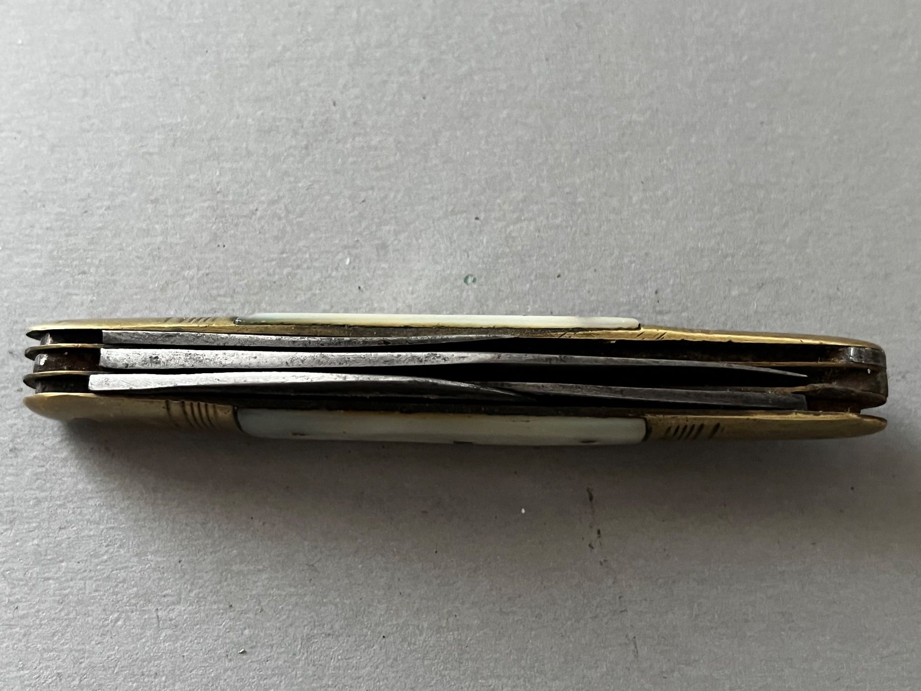 Solingen Coltelli tascabile: Antikes Perlmutt-Sackmesser 93 mm - selten – Usato da Zürich venduto da FV.vintage 7
