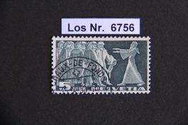 CH 1955 Ortsstempel mit Datum                       Los 6756