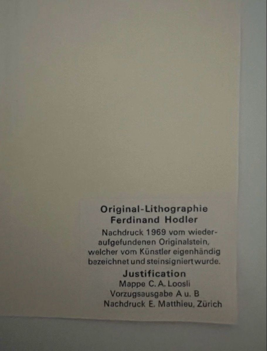 Grafica & Litografie: Ferdinand Hodler, Originallithografie – Usato da Rain venduto da Pic-Ass 3