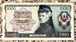 1000 Shilling Österreich 1966 Rarität!!!