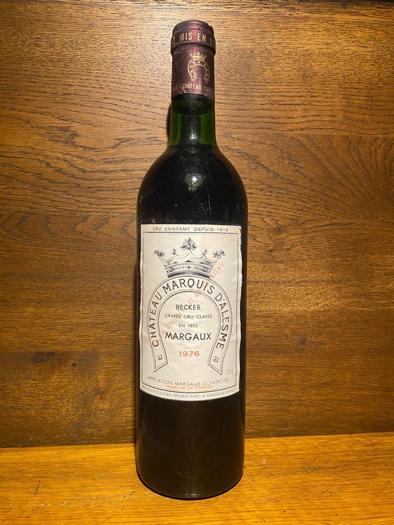 Château Marquis D'Alesme Becker 1976, Margaux 1
