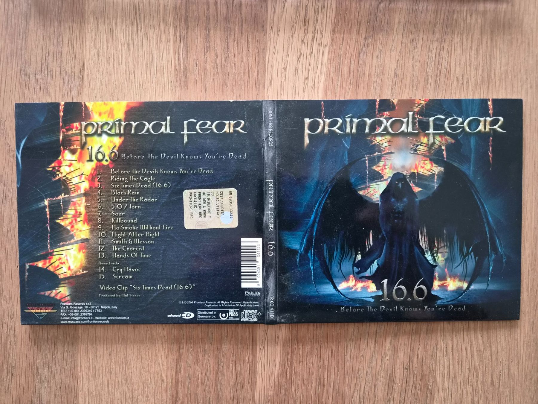 CDs: CD Primal Fear - 16.6 Before The DevilKnows You`Re..., 2009 – Gebraucht aus Nebikon von Harley-Davidson01