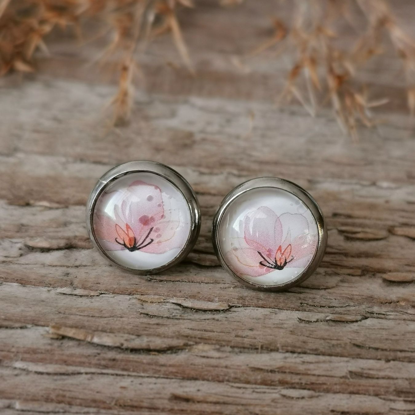 Orecchini pendenti & Orecchini a lobo: Ohrstecker rosa Blüte – Nuovo e nell'imballaggio originale da Obergerlafingen venduto da Sigus