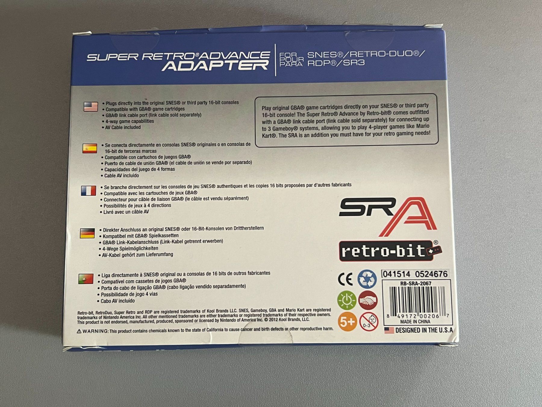 Unità & Adattatore: Retro-Bit Super Retro Advance Adapter GBA to SNES – Usato da Rivera venduto da poweradem05 1