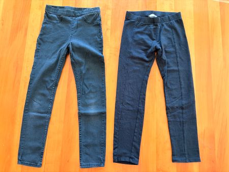 2 Leggins Gr 134 schwarz