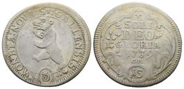 St. Gallen 15 Kreuzer 1739  /197