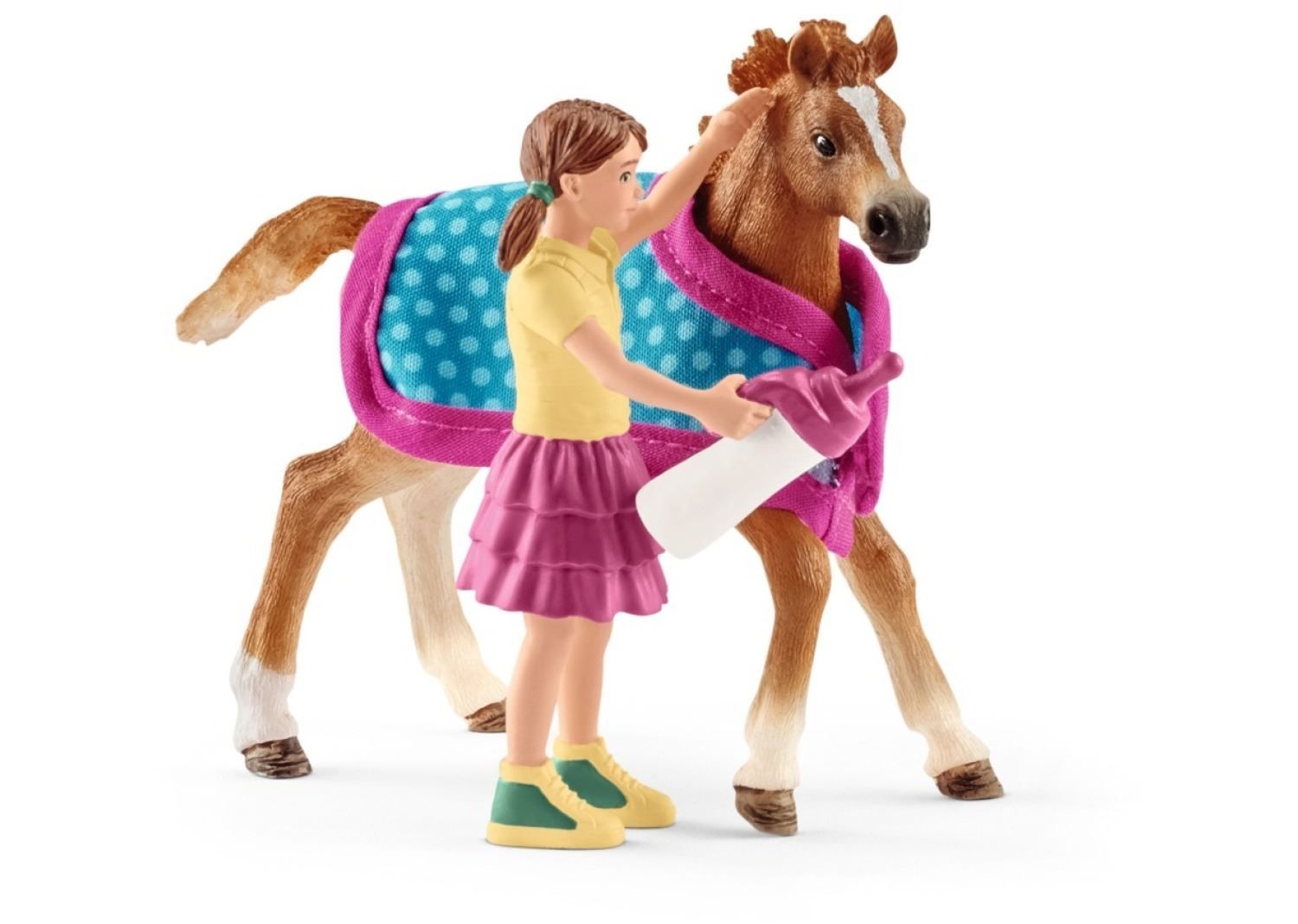 Schleich Figurines: Schleich Fohlen mit Decke – Neuf avec emballage d'origine à Schlieren par Stocker-Spielwaren
