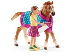 Schleich Fohlen mit Decke