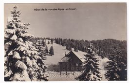 Hôtel de la Vue de Alpes en hiver  1928