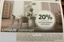Livique - Lumimart 20% Rabatt-Gutschein