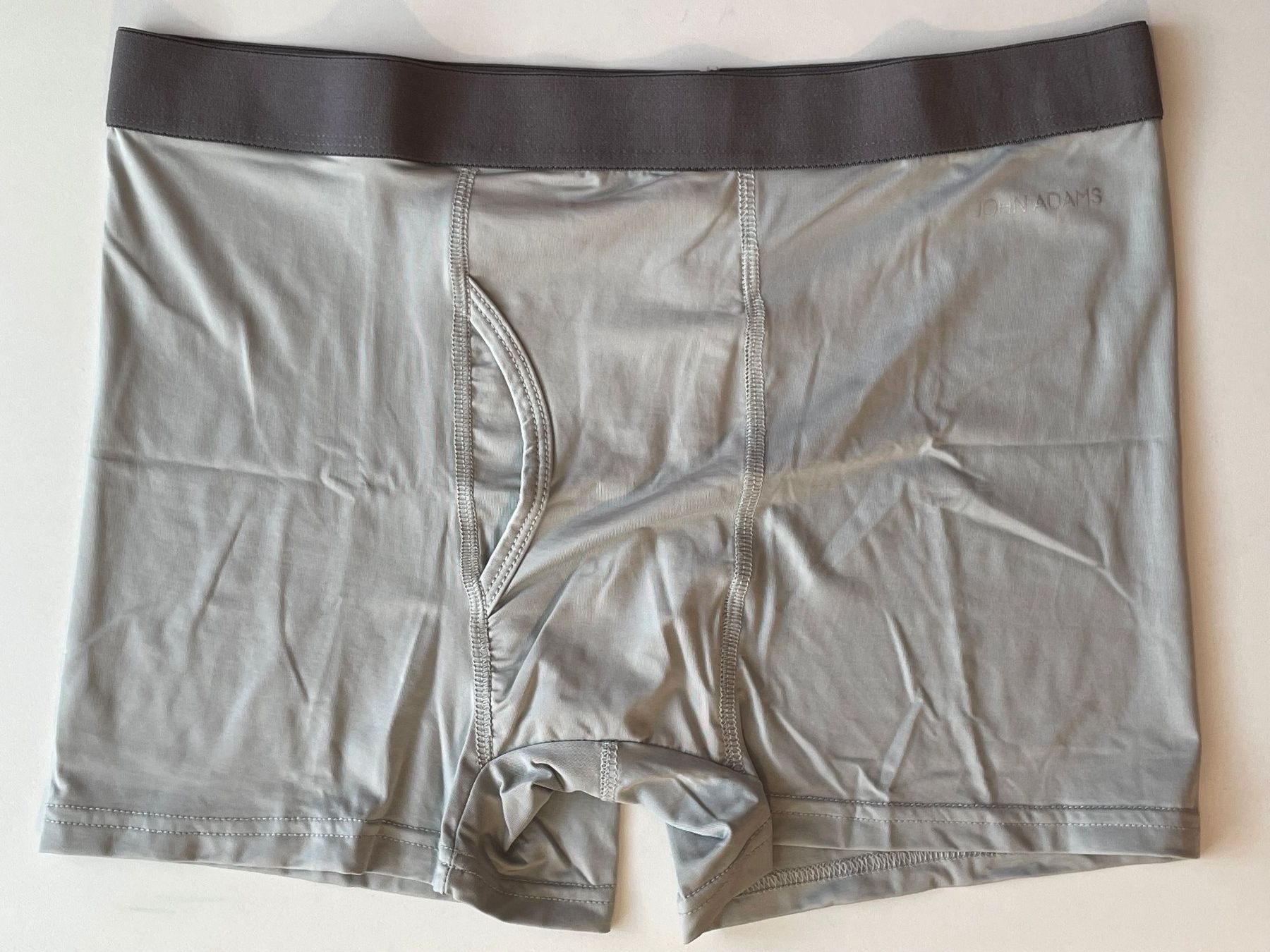 Biancheria intima: JOHN ADAMS Keep Cool Microfaser Boxershorts Gr. M/L hellgrau – Nuovo e nell'imballaggio originale da Birsfelden venduto da Paleochora 1