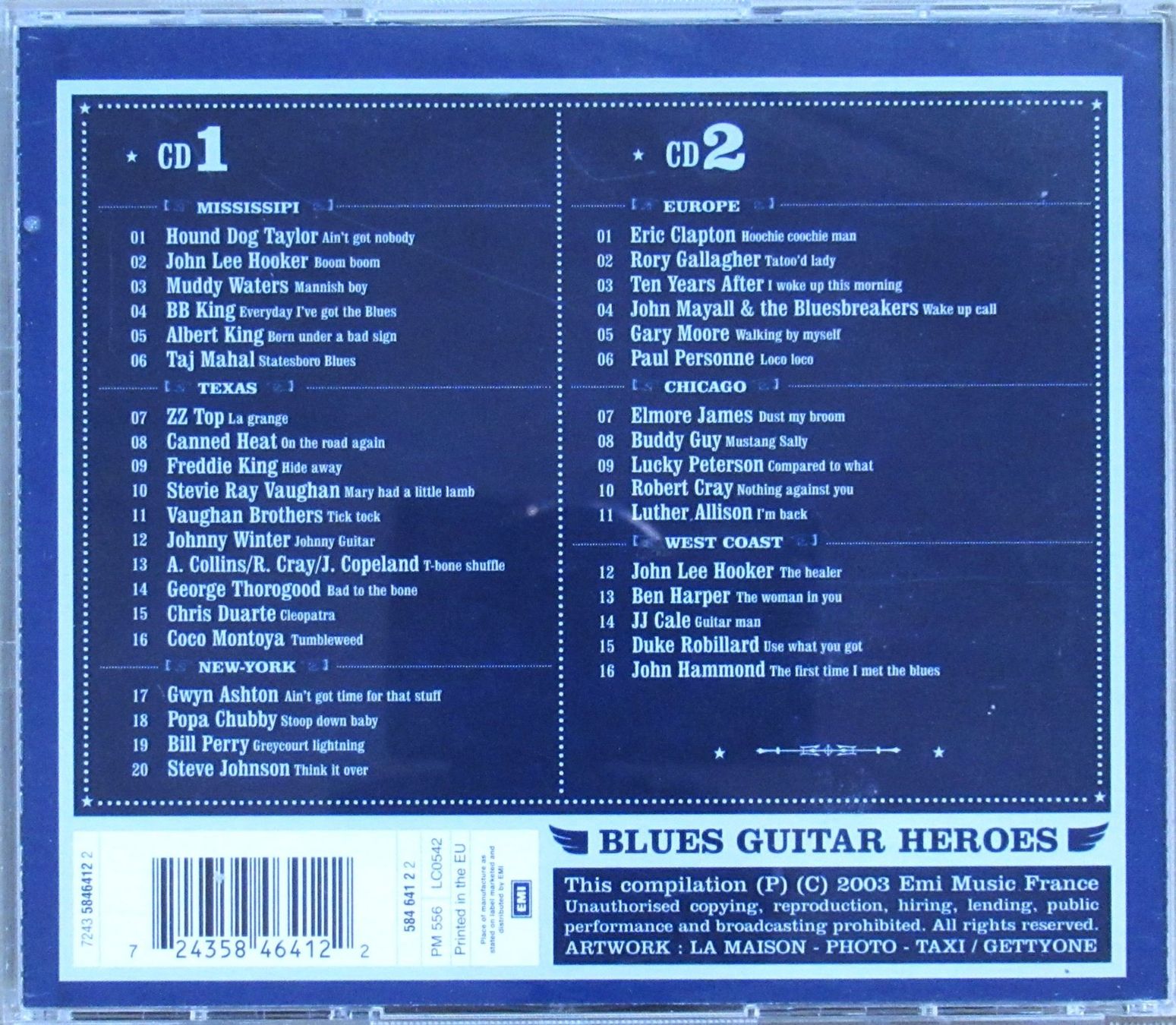 CD: original BLUES GUITAR HEROES 2003 2 CDs – Usato da Lohn-Ammannsegg venduto da rrrikko 3