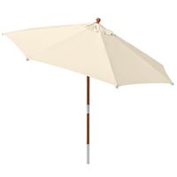 anndora Sonnenschirm 3 m rund Natural