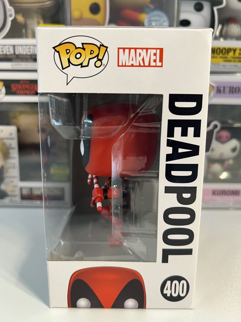 Funko Statuette: Funko POP! Marvel Holiday  Deadpool (With Candy Canes) – Nuovo e nell'imballaggio originale da Le Mouret venduto da perfectbijou 3