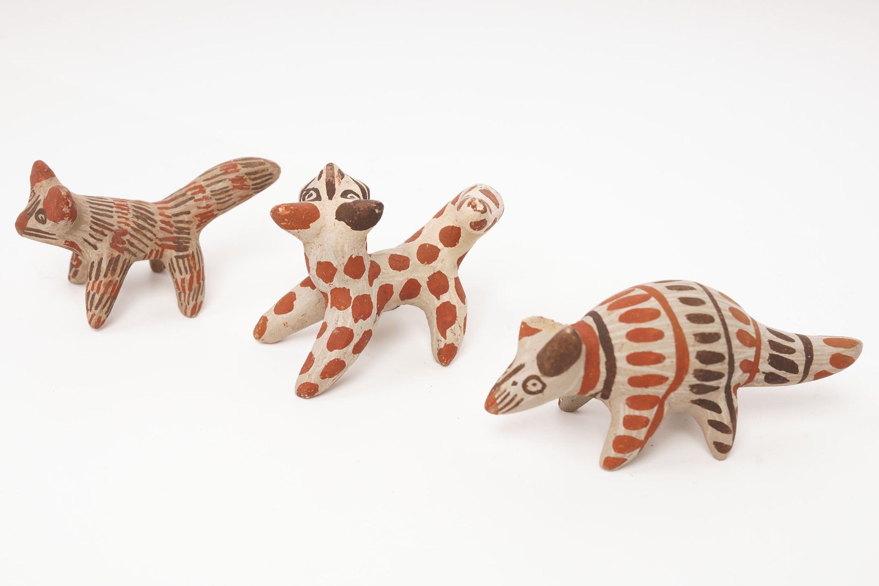 Statuette: 3 Tierfiguren aus Peru, Keramik – Usato da Buochs venduto da chicco64 1