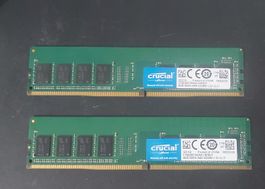 Crucial 16GB Kit (8GBx2) DDR4-2400 UDIMM