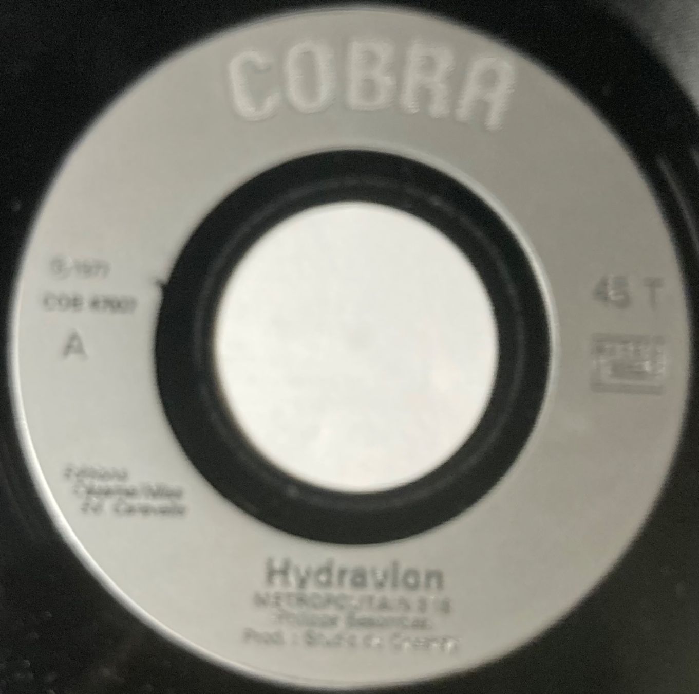 Schallplatten: HYDRAVION - METROPOLITAIN – Gebraucht aus Poliez-Pittet von Newtown-Records 3
