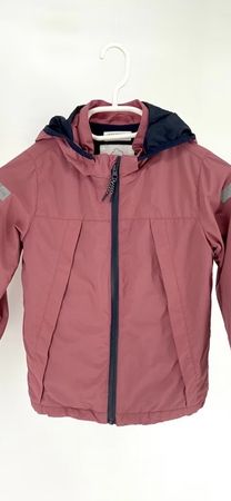Kinderjacke Pink Grösse 122 Kapuze & Reissverschluss