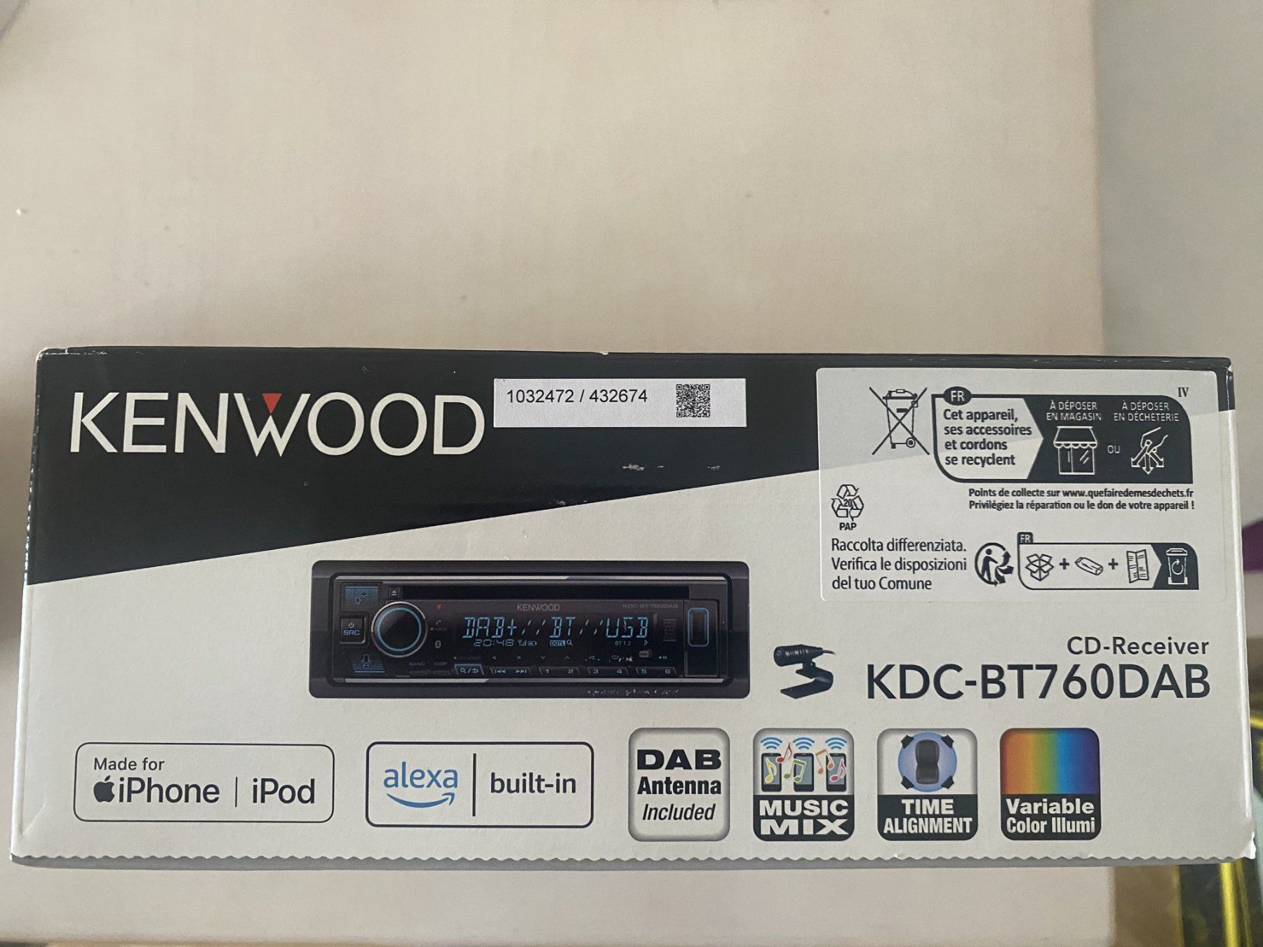 Kenwood Radio: Digitalradio DAB - Kenwood – Nuovo e nell'imballaggio originale da Schötz venduto da Pdf 1
