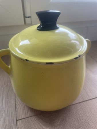 antiker Gusseisentopf "Von Roll" (Schweiz, 1950/60)