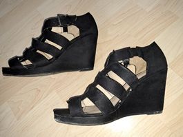 Keilschuhe schwarz gr.39