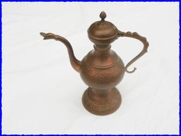 Dekorative Vintage TEEKANNE - Kupfer / Messing - Orient