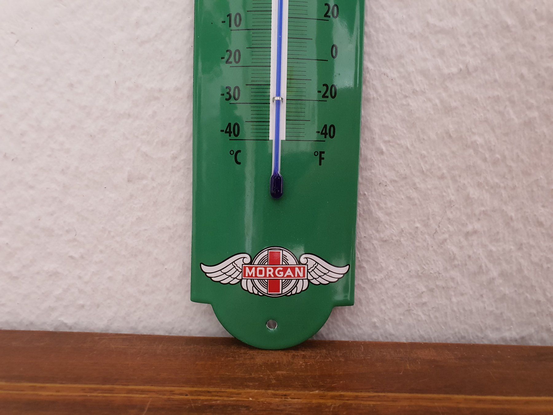 Schilder: Emailschild Morgan Motorcycles Thermometer Emaille Schild – Neu (gemäss Beschreibung) aus Schaffhausen von  3