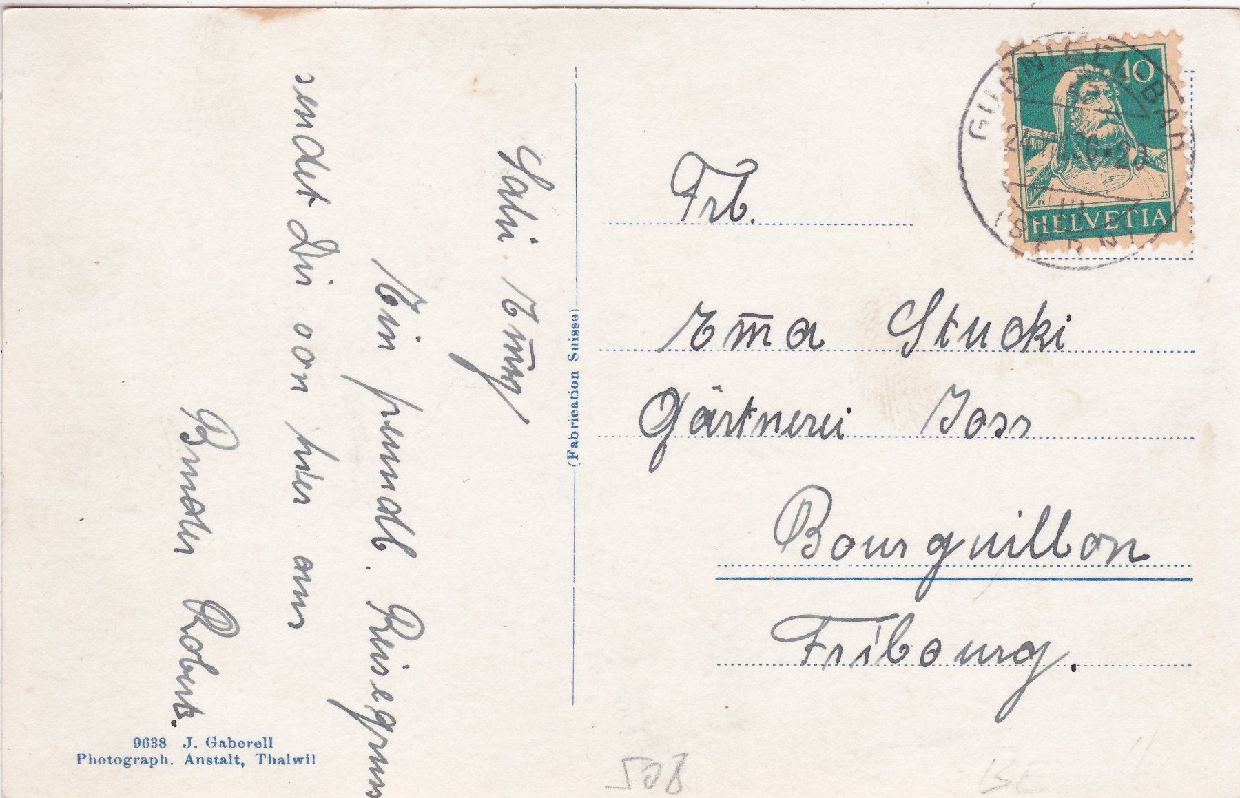 Cartoline postali: Gurnigel 1930 – Usato da Herisau venduto da Lisegrat2008 1