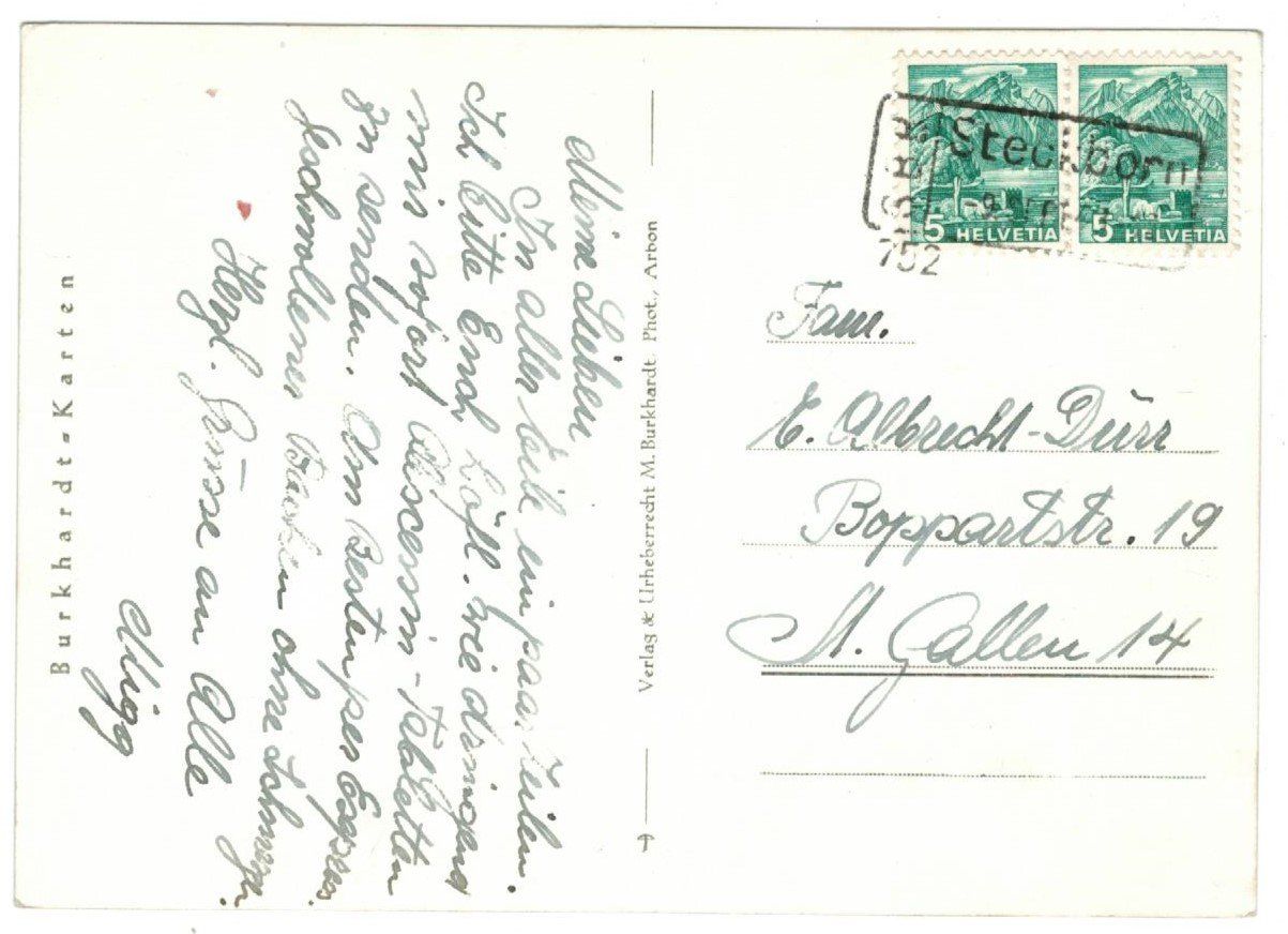 Cartoline postali: AK Turmhof Steckborn – Usato da Zürich venduto da Tolima194 1
