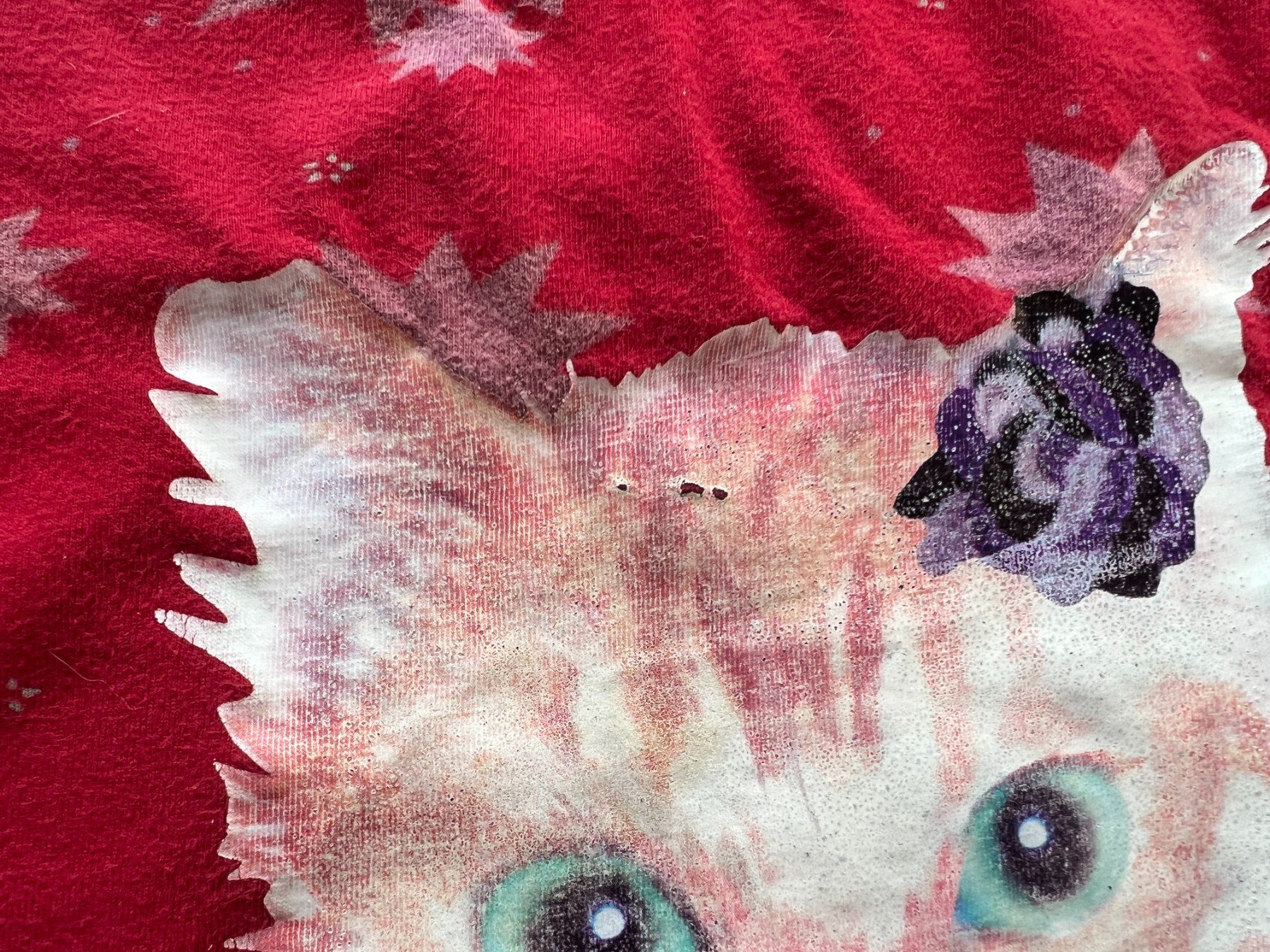 Desigual Maglioni & Felpe: Desigual Sweatshirt rot mit Katze Grösse 5/6 – Usato da Balzers venduto da Alannah 1