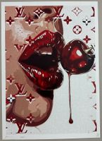 Death: Vuitton Cherry Kiss , POP Art, signiert 14/100
