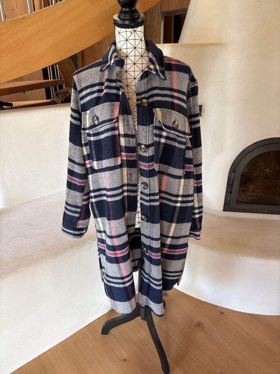 C&A Mäntel: Woolmantel / Overlay Karo – Gebraucht aus Môtier (Vully) von Iljos