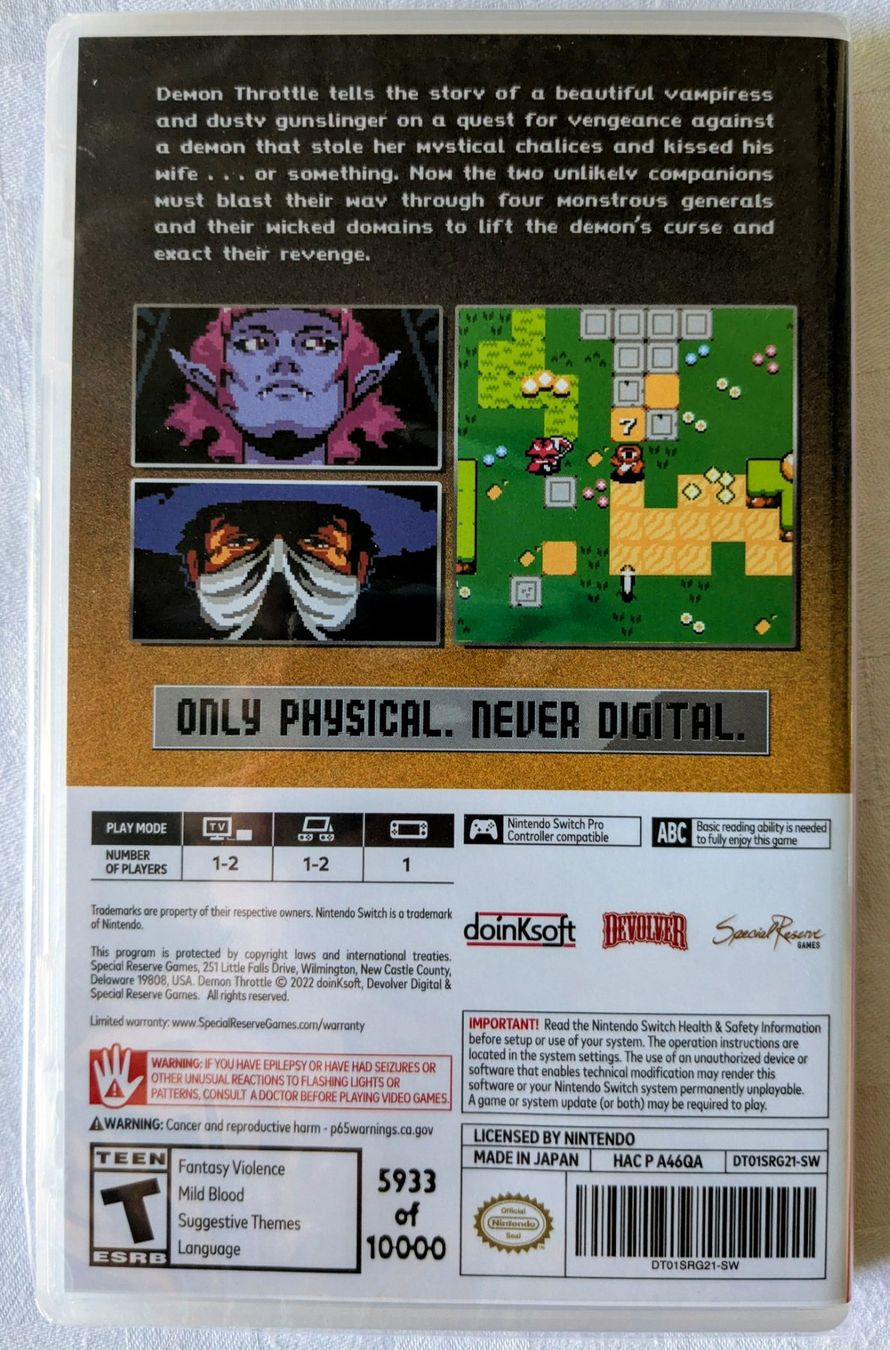 Giochi: Demon Throttle – Nuovo e nell'imballaggio originale da Zürich venduto da hanso-foundation 1