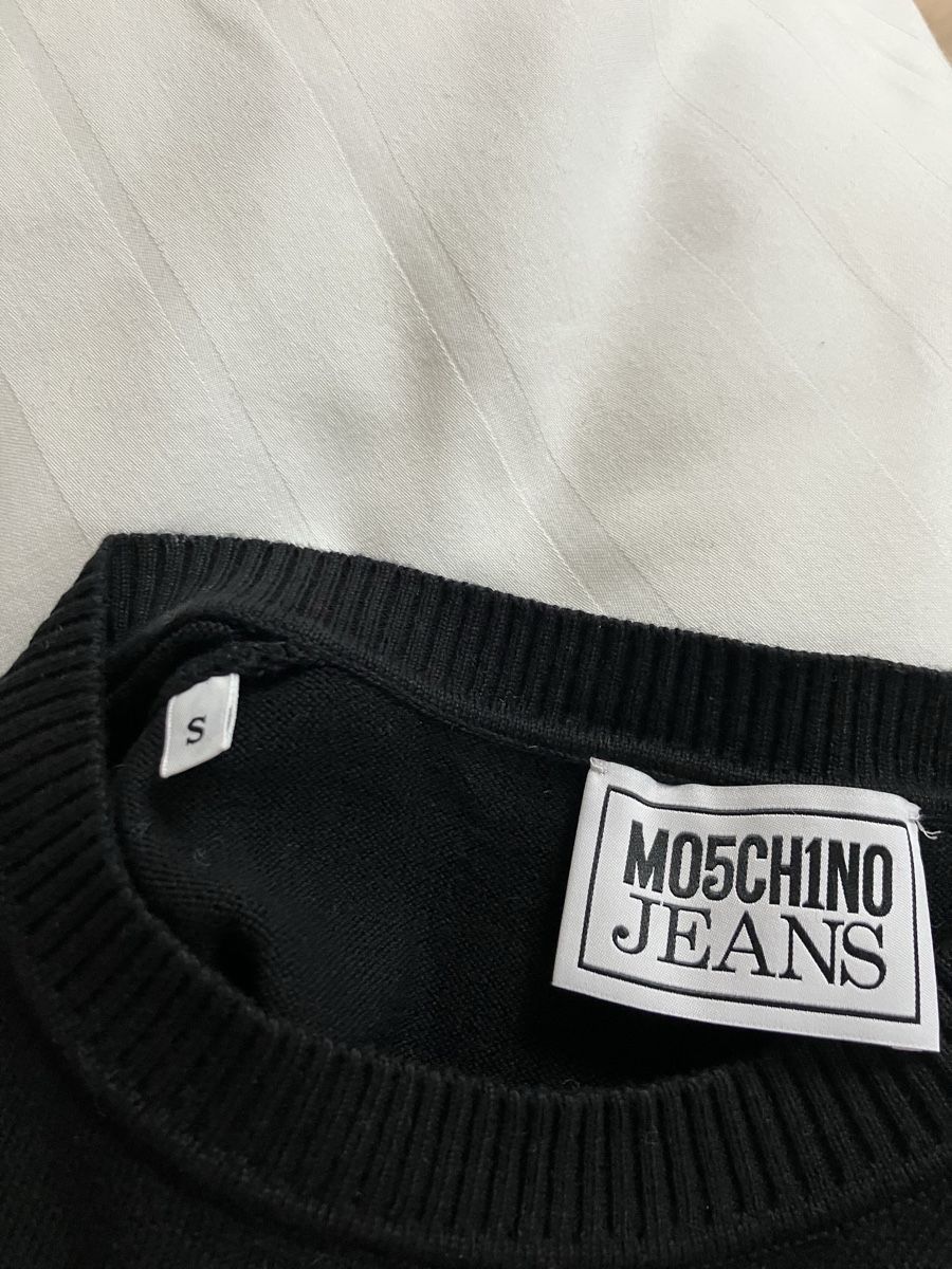 Moschino Top: Moschino Jeans - top noir en maille – Usato da Vich venduto da SophieCo 4