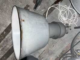 2 BELMAG Zürich Emaille Industrielampe – Design Fabriklampe