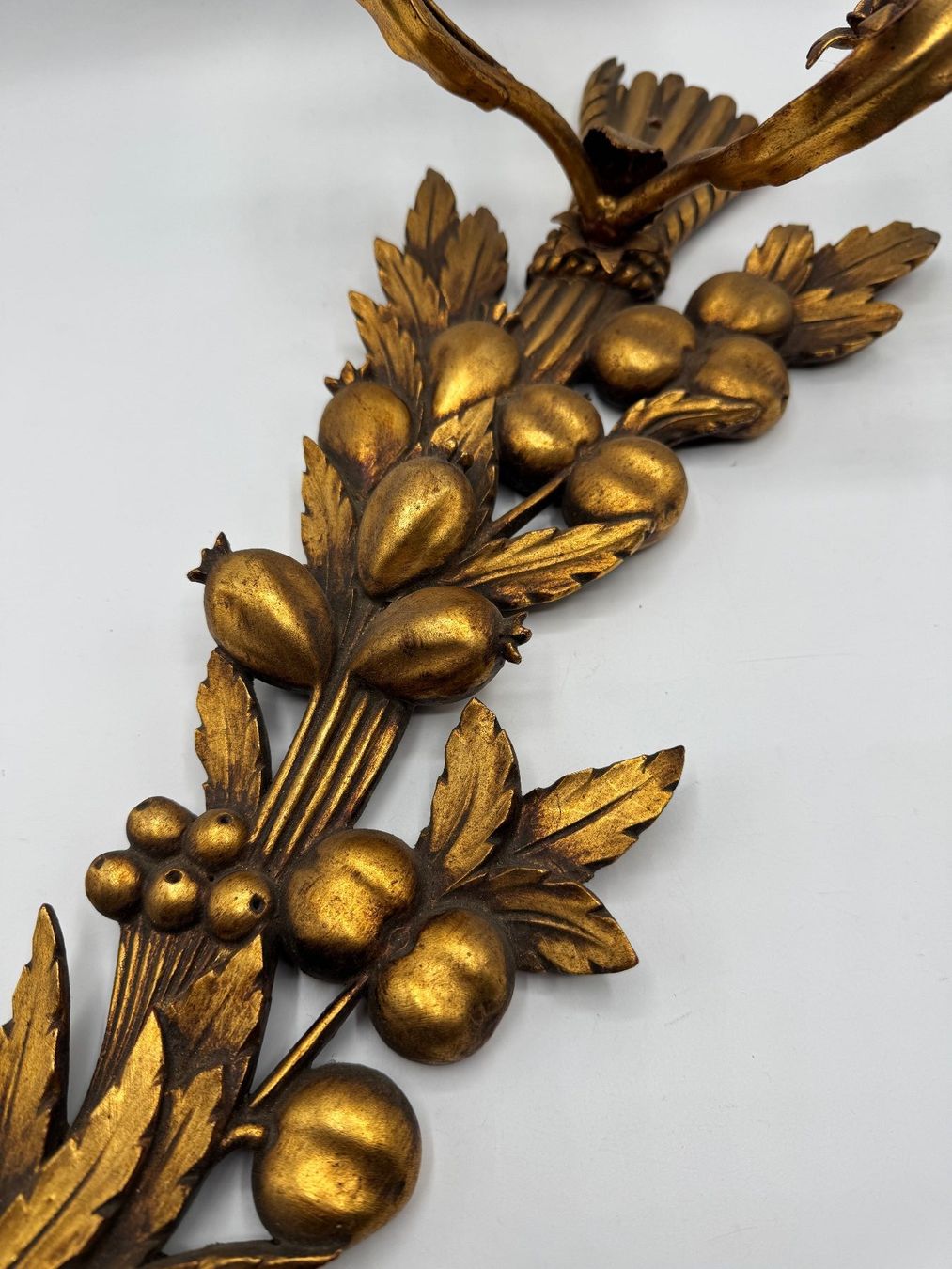 Lampade: 2 Wandlampen, Gold patiniert – Usato da Sachseln venduto da BONATI01 3