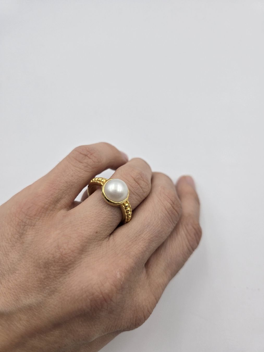 Anelli: Ring Silber 925 mit Süsswasserperle Gr. 59 – Nuovo e nell'imballaggio originale da Zug venduto da gold.schmuck 1