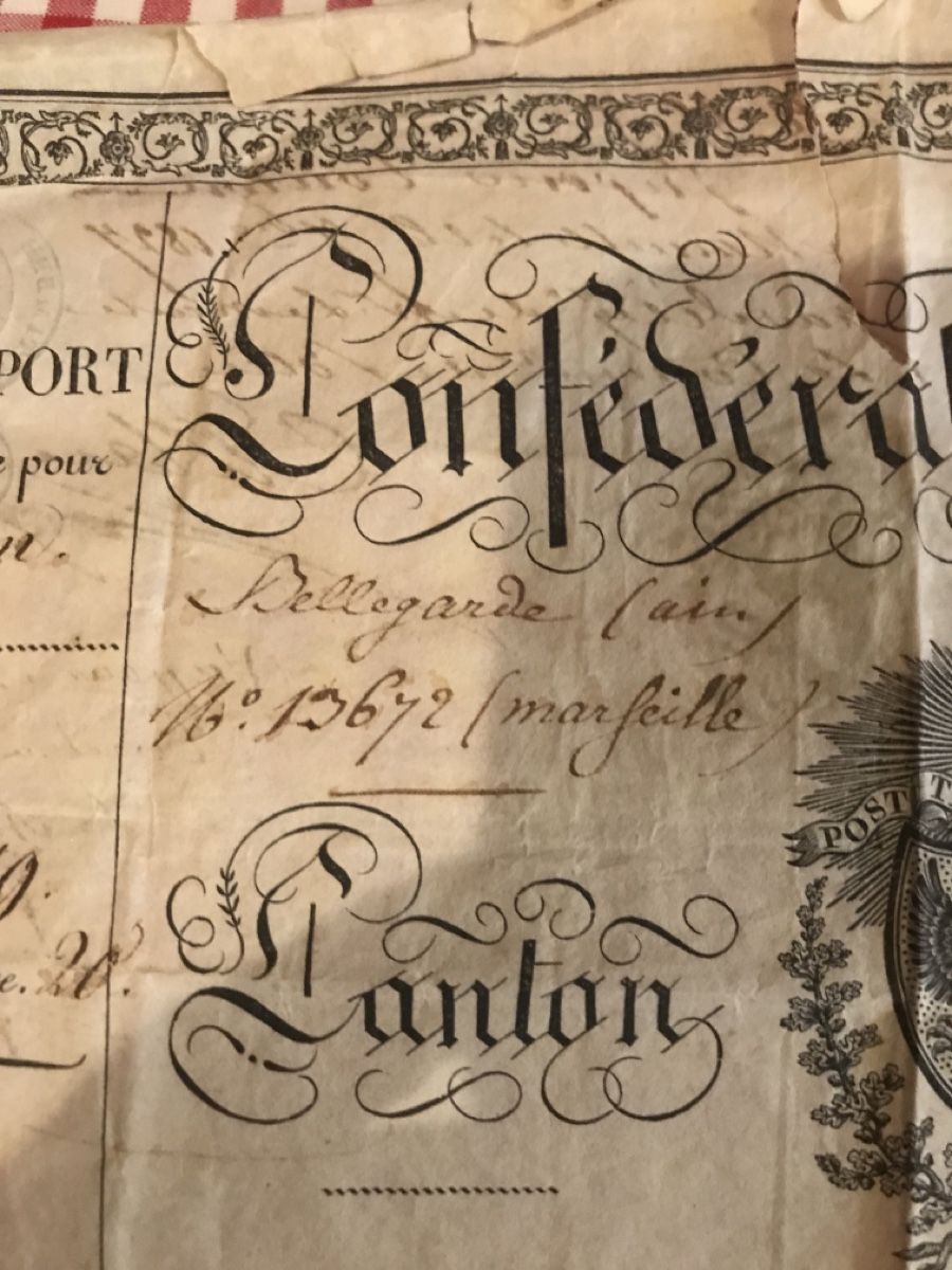 Dokumente: Ancien document officiel Genève 1827 – Defekt aus Genève von  6