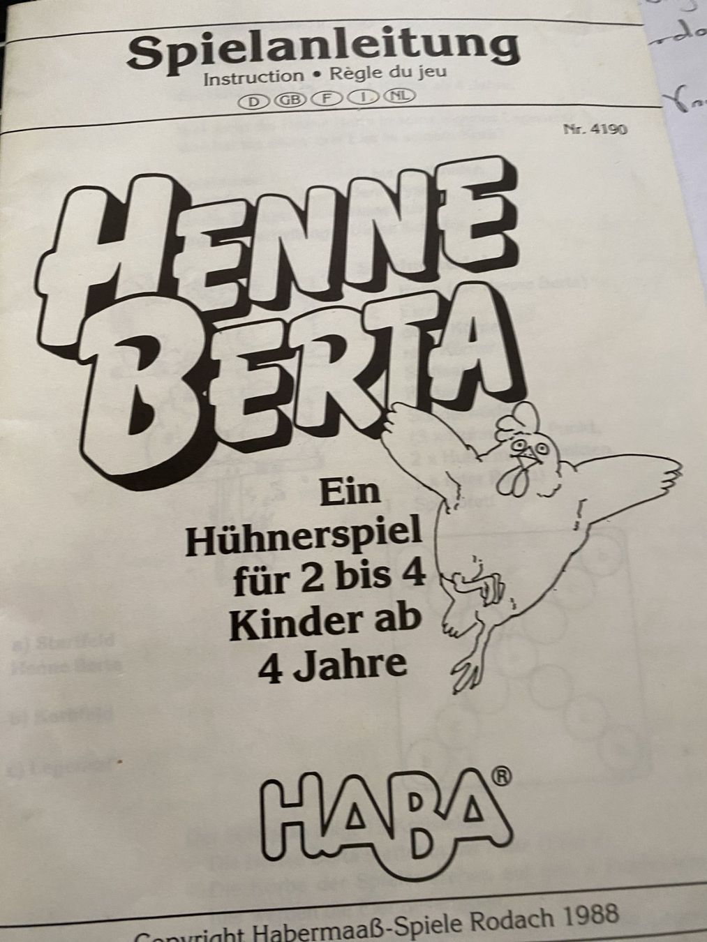 Haba Giochi: Henne Berta – Usato da Sachseln venduto da basti1950 1