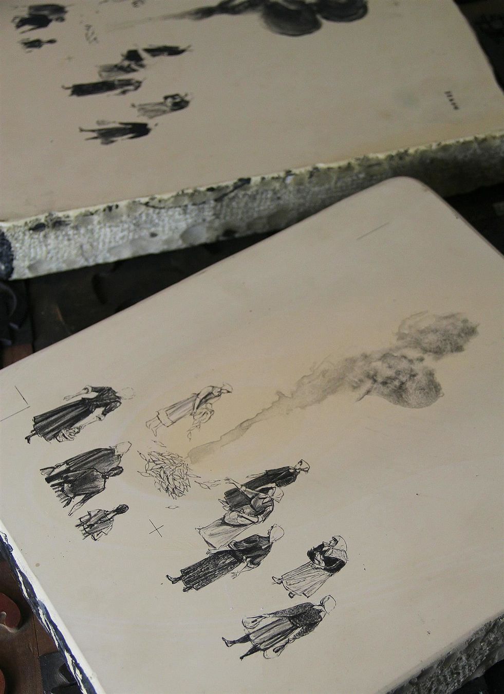 Grafica & Litografie: 2 Lithosteine Felix Hoffmann Dornröschen – Usato da Birrwil venduto da brandschatz_birrwil 5