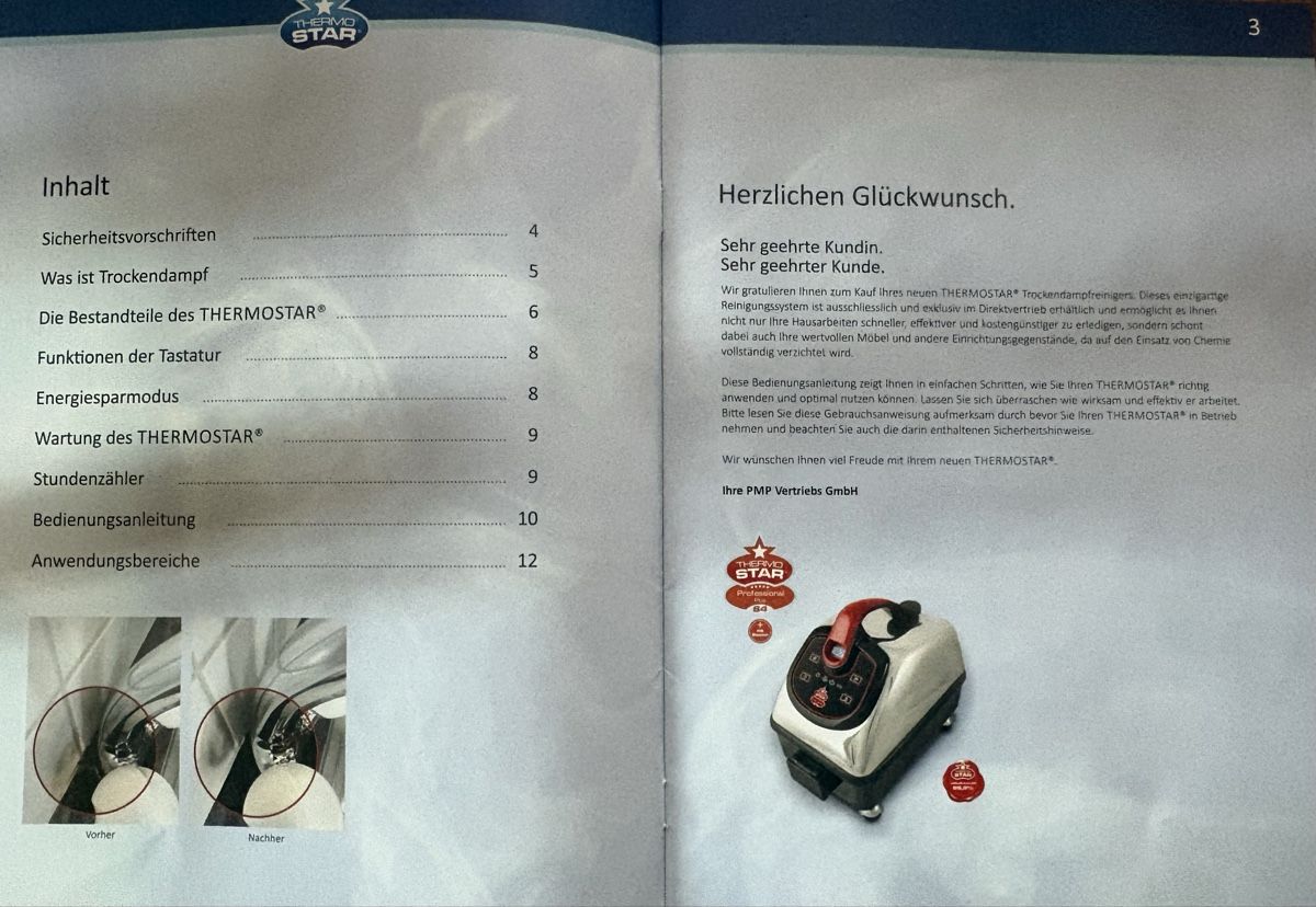 Thermostar Nettoyeurs à vapeur: Dampfreiniger – Neuf avec emballage d'origine à Appenzell par Super_1 6